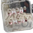 thumbnail image 6 of Aurora Manicure Pure Handmade Wearing Nail Cherry Short Ladder French Nail Plate Advanced press-on nails, 6 of 9