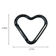 thumbnail image 2 of maskred 10X Alloy Carabiner Key Chain Compact Size Long-lasting Exquisite Organization Smooth Surface Bag Hook Bottle Clip Orange, 2 of 6