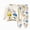 outfits001-Yellow, variant on NOLDARES Outfit Set for Toddler Boys Long Sleeve Print Crewneck Cotton Tee Elastic Waist Pants 2 Piece Fall Winter Clothes Size:2-3 Y,Yellow