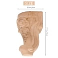 thumbnail image 4 of 4PCS 10x6cm European Style Solid Wood Carved Furniture Foot Legs TV Cabinet Feets, 4 of 8