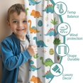 thumbnail image 3 of Blackout Kids Curtains,White Dinosaurs Eggs Palms Pattern Childrens Insulated Curtains Set Of 2,Bedroom Essentials,Toddler Room Decor 42"x54", 3 of 5