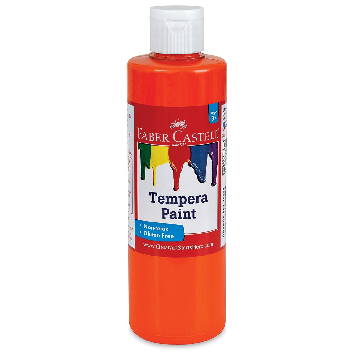 FaberCastell Tempera Paint White, 8 oz Bottle