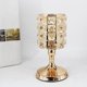 thumbnail image 2 of Candelabro de cristal, elegante pieza central de mesa dorado, 2 of 9