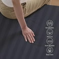 thumbnail image 4 of 100% Egyptian Cotton Fitted Sheet Twin XL Size, 600 Thread Count, Single Fitted Sheet Only,16" Deep Pocket Sheet, Soft & Elastic Sateen Weave Bottom Sheet for Home (Dark Grey-Stripe, Twin XL), 4 of 8