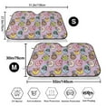 thumbnail image 3 of Picia Cute Donuts Curved Windshield Sunshade Accordion Folding Style Auto Shade for Car Truck SUV Van Blocks UV Ray Sun Visor Protector -Medium, 3 of 7