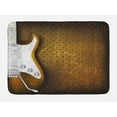 thumbnail image 1 of Rock Music Bath Mat, Abstract Dotted Background Electric Guitar Musical Instrument Design Rock, Plush Bathroom Decor Mat with Non Slip Backing, 29.5" X 17.5", White Caramel, by Ambesonne, 1 of 2