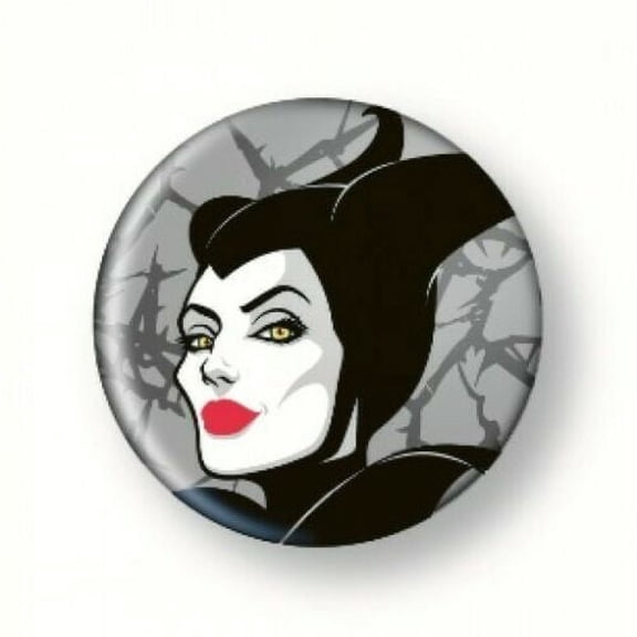 Maleficent Button Pin