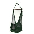 thumbnail image 6 of Sunnydaze Caribbean Style Extra Large Hanging Rope Hammock Chair Swing with Adjustable Stand - 300 lb Weight Capacity - Green, 6 of 9