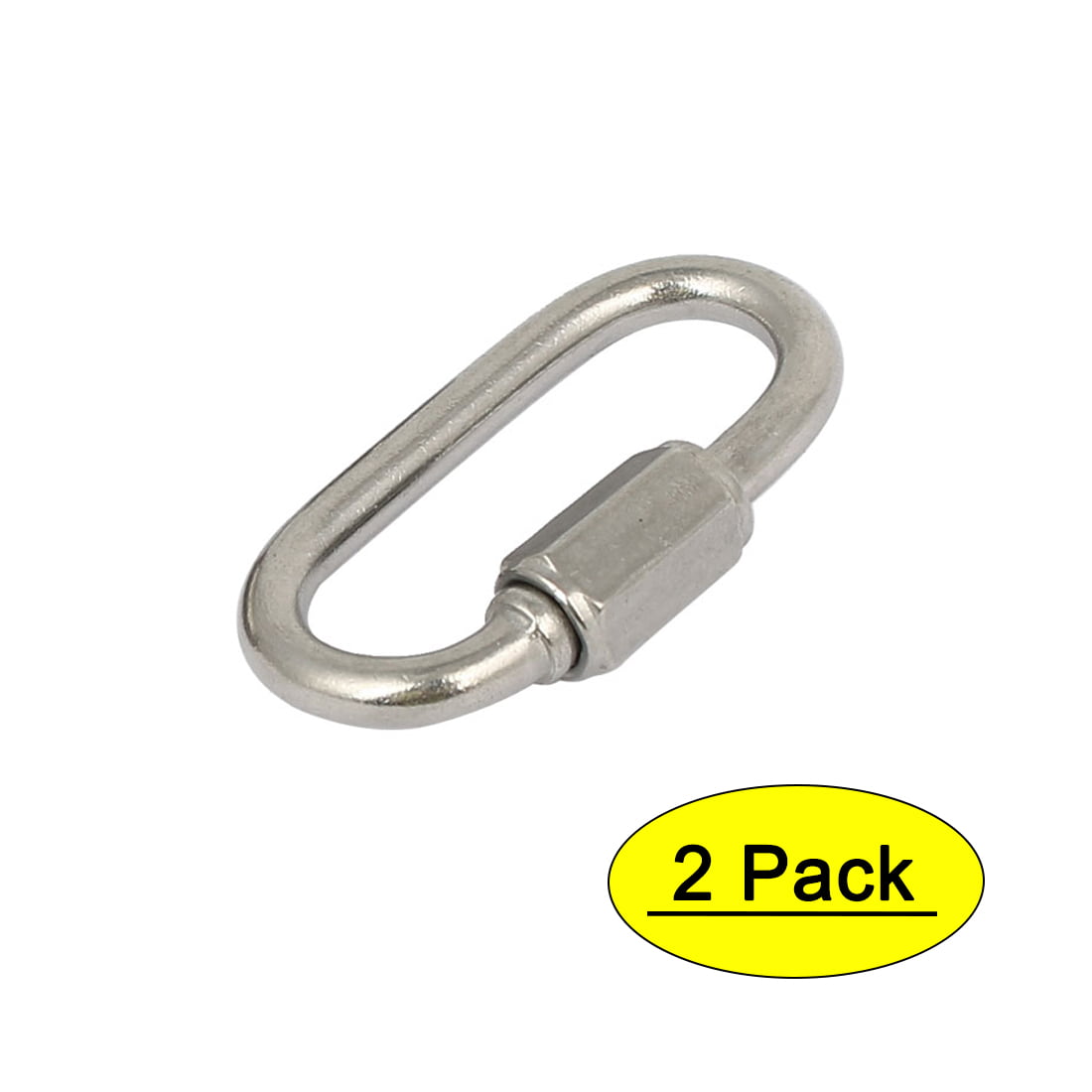 10Pieces M3.5 304 Stainless Steel Quick Link Chain Fastener Carabiner Lock 