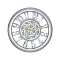 thumbnail image 1 of 11 inch Retro Wall Clock Decorative Non Ticking for Office Home Silver, 1 of 8
