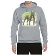 thumbnail image 2 of Wild Bobby, Pitbull Dog Animal Pet Lover, Dog Lover, Unisex Graphic Hoodie Sweatshirt, Heather Grey, 3XL, 2 of 3