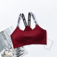 thumbnail image 2 of Women Sexy Sports Bra Extra-Elastic Sportwear Brassiere Letter Print Fashion Bralette Quick Drying Lingerie Ropa Deportiva Mujer, 2 of 2