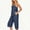 Navy, variant on Two Piece Outfits for Women Adjustiable Strap Cami Top and Wide Leg Cropped Pants Casual Summer Lounge Matching Set Olive Green M