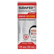 Sudafed OM Sinus Severe No Drip Nasal Spray Decongestant, 1 fl. oz