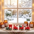 thumbnail image 4 of Christmas Wooden Train Set, Four-Section Mini Train Set Christmas Decorations, Christmas Toys Under Xmas Tree for Party Favor Home Decor, 4 of 6