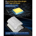 thumbnail image 4 of Gefolly SL-18000W Solar Street Lights Outdoor, Commercial Parking Lot Light Dusk to Dawn IP67 Waterproof 6500K Security Flood Lights Lamp for Yard, Road, Basketball Courts, 4 of 7