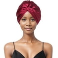 thumbnail image 3 of 4 Pack Satin Bonnet Silk Hair Bonnet for Sleeping, 3 of 5