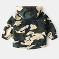 thumbnail image 4 of CAICJ98 Kids Boys Lightweight Waterproof Windbreaker Hooded Jacket with Pockets Toddler Spring Fall Outfits Zip Up Thin Outwear Coats (Camouflage,5-6 Years), 4 of 7