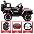 thumbnail image 4 of Camioneta eléctrica Montable para niños JOYKOO Control remoto Luz 12v Rosa Claro, 4 of 7