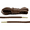 Brown, variant on Loop King Laces 1 Pair Luxury Leather Light Pink Shoe Laces with Gold Tips - 45 Inch