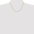 thumbnail image 2 of Diamond2Deal 10K Yellow Gold 2 mm Regular Rope Chain Necklace for Women 18", 2 of 6