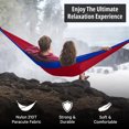 thumbnail image 2 of Vigel Double 2-Person Camping Hammock, Red and Navy, 2 of 7