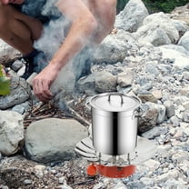 FUTUREORYY Camping Accessories Cooking Cooking Stove Camping Stainless Steel 1Set