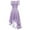 Purple, variant on LOVZFMLL Ladies Vintage Princess Floral Lace Cocktail Off Shoulder Party Wedding Dress Army Green M