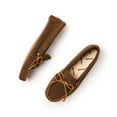 thumbnail image 5 of Minnetonka Men's Leather Laced Softsole Moccasin, Autumn Brown, Size 8.5, 5 of 5