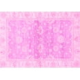 thumbnail image 1 of Ahgly Company Indoor Rectangle Oriental Pink Modern Area Rugs, 2' x 5', 1 of 4