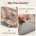 thumbnail image 4 of SIXHOME 3-Piece Kitchen Rugs and Runner Set Washable Vintage Kitchen Mat Non-Slip Low-Profile Rugs for Kitchen Sink Laundry Bedside 20"x32"+20"x48"+20"x59" Colorful, 4 of 9