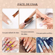 thumbnail image 5 of Pinceles Para Uñas # 4,6,8,10,12,14,16, Color Dorado Bronce, 5 of 5