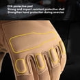 thumbnail image 6 of Motorcycle Gloves Heavy Duty Fullfinger Outdoor Gloves, Breathable & Lightweight, 6 of 12