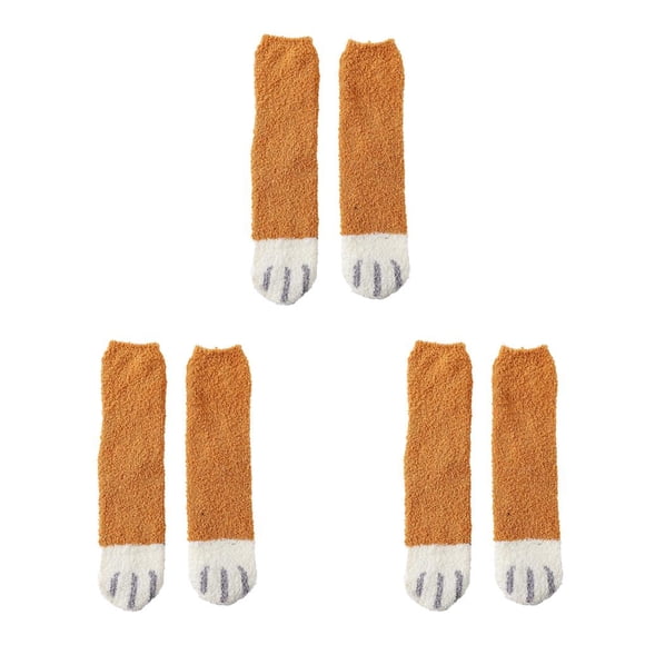 Minnieouse 1 par de calcetines cálidos de invierno para hombre, calentador térmico para pies para dormir, medias para clima frío, botas para Type1 NO1