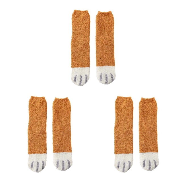 Minnieouse 1 par de calcetines cálidos de invierno para hombre, calentador térmico para pies para dormir, medias para clima frío, botas para Type1 NO1