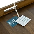 thumbnail image 4 of KINWELL  Square Black Walnut Wood Serving Tray Ottoman Tray with Handles 19"x19"x2", 4 of 4