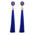thumbnail image 2 of Jiaroswwei Bohemian Ethnic Flower Long Tassel Dangle Statement Earrings Women Jewelry Gift, 2 of 8
