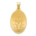 thumbnail image 3 of 14K Yellow Gold Charm Pendant 29 mm 18 Polished And Satin Miraculous Medal, 3 of 3