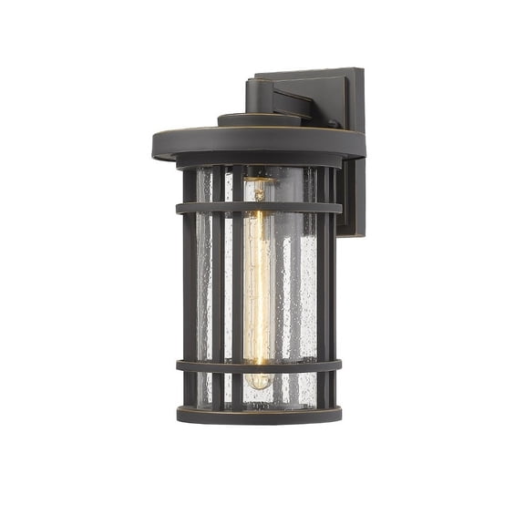 Jordan 1 Light Outdoor Wall Sconce Clear Seedy