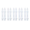 thumbnail image 1 of Christmas Tree Belt White Picket Fenceside Frame 4.6 X 12 Inch Mini Plastic Decorative Fence, 1 of 1