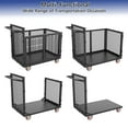 thumbnail image 3 of Heavy Duty Foldable Platform Truck Cart with Wheels - 1800 LBS Capacity Collapsible Push Dolly with Cage for Warehouse & Industrial Moving, 3 of 8