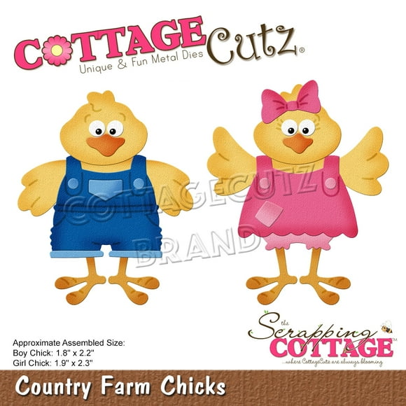 CottageCutz Dies-Country Farm Poussins 1,8" à 2,3" CC888