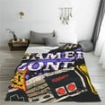 thumbnail image 2 of Retro Gamepad Controller Throw Blanket, Fluffy Soft Cozy Blanket Flannel Plush Microfiber Couch Throw, 60"x50", 2 of 8
