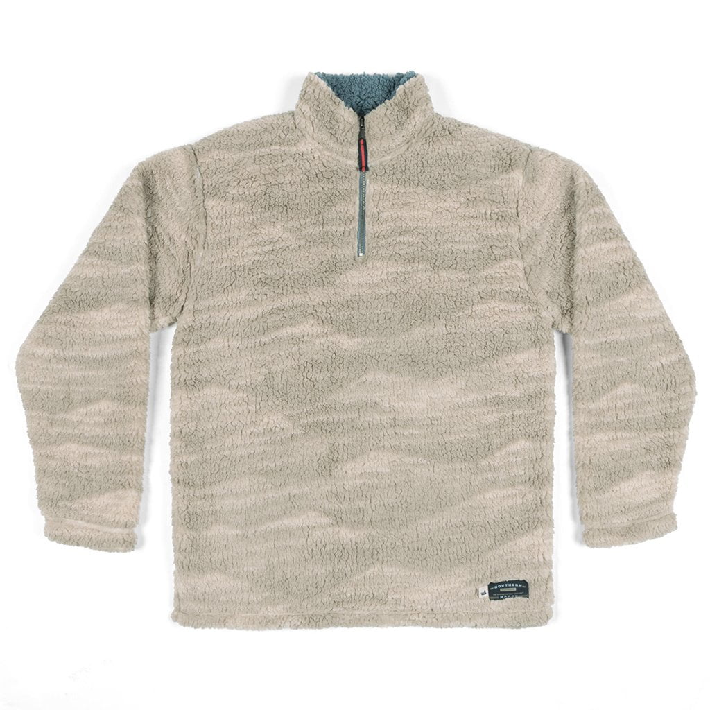 tan sherpa pullover