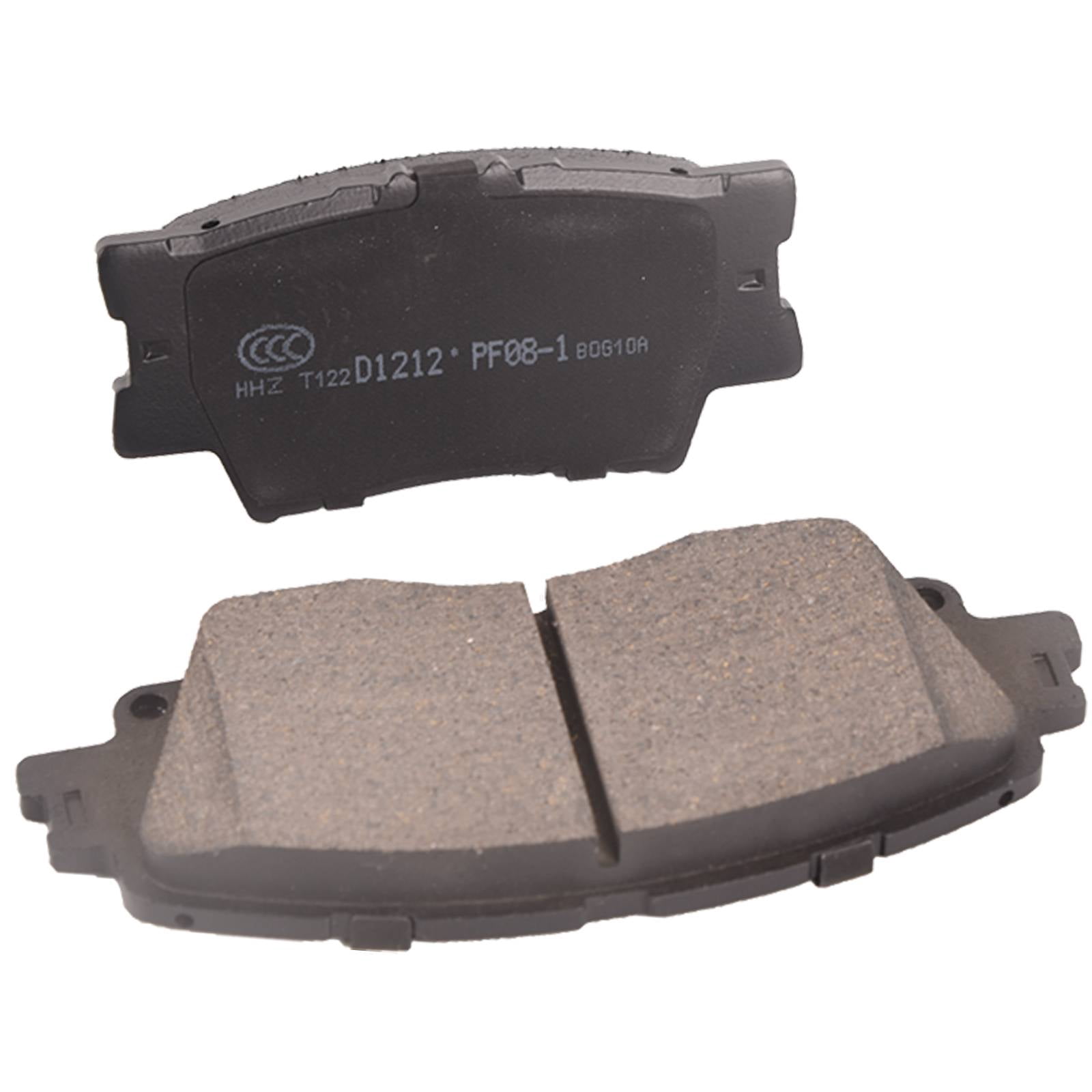 TOPAZ D2076 D1212 Front Rear Ceramic Brake Pads Set Compatible with 2018-2023 Toyota Camry (Pack of 8)