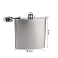 thumbnail image 5 of Flask 6 Oz Steel Stainless Pocket Hip Liquor Whiskey Screw Cap Party Drinking, 5 of 6
