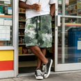 thumbnail image 5 of Camo Cargo Shorts for Men Summer Workout Hiking Shorts with Pockets Knee Length Casual Loose Bermuda Athletic Short, 5 of 6