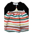 thumbnail image 2 of Bluberi Infant & Toddler Girls Striped Satin Christmas Holiday Dress & Cape 3T, 2 of 2