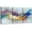 NO.0455, variant on Hieng 3Pieces Canvas Wall Art Decor Modern Artwork Print Abstract Colorful Brushstrokes Landscape Painting Poster Wall Art for Living Room Home Decoration(Only canvas)