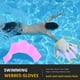 thumbnail image 4 of Aletas de natación de silicona, 1 par, aletas de natación de silicona, guantes palmeados, diseño revolucionario, 4 of 8